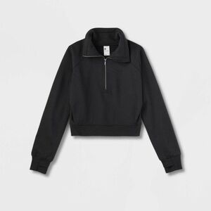 Target All in Motion Black Quarter-Zip Sweatshirt